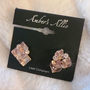 Pink Stud Earrings